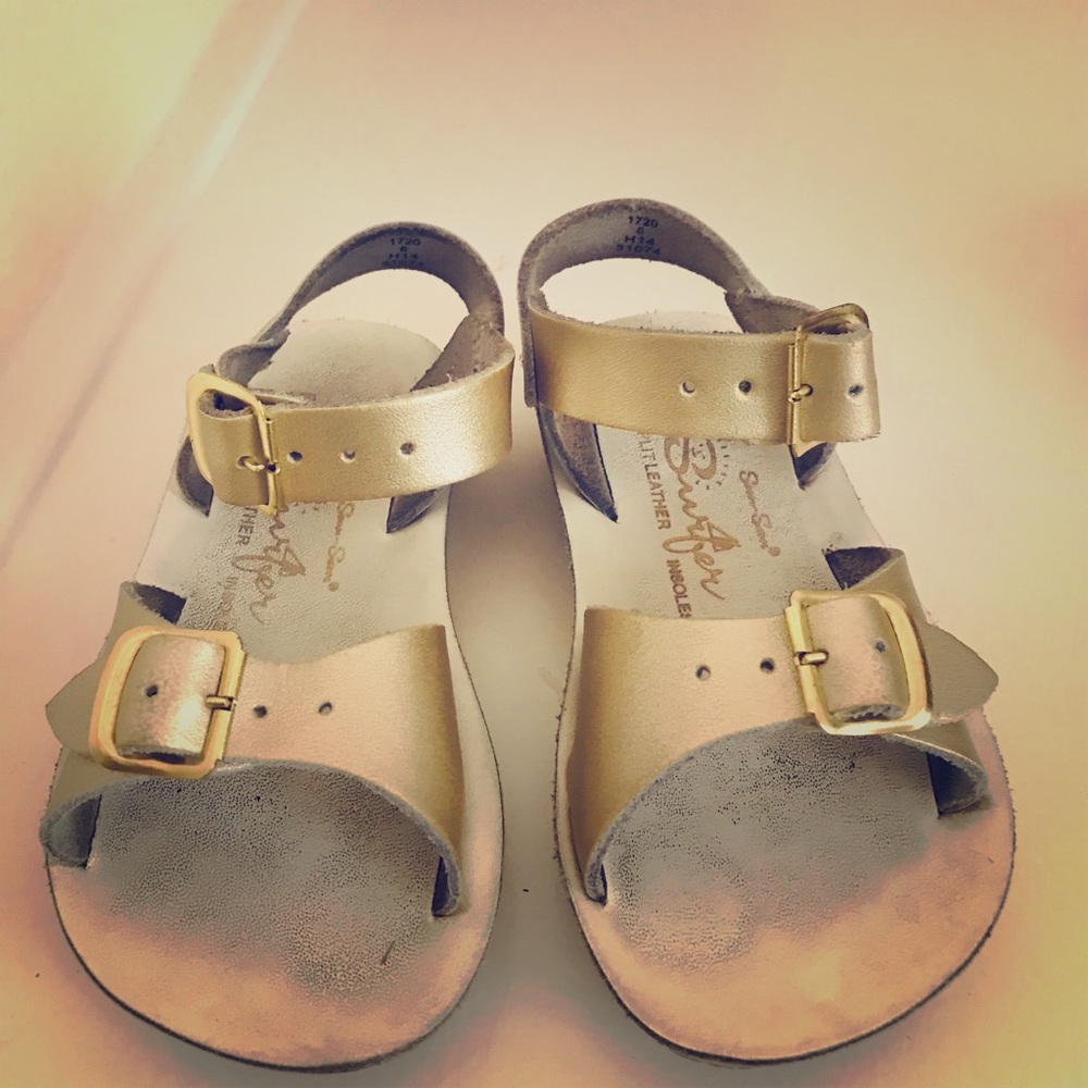 Gold Salt Water Sandals by Hoy